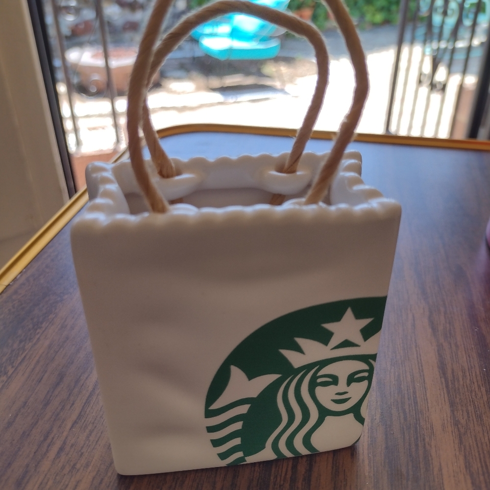 Starbucks bag ornament